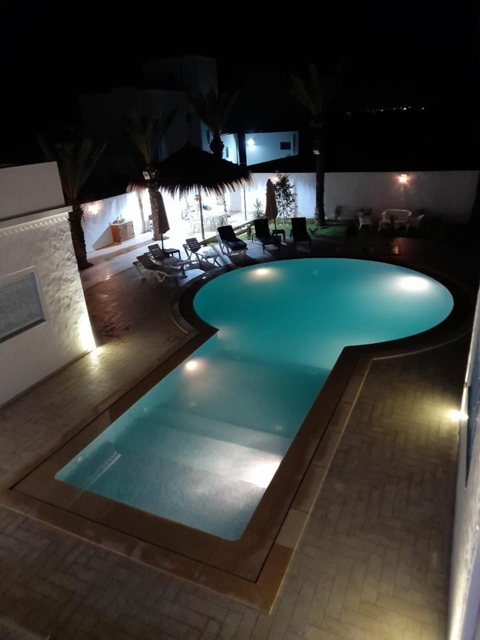 Villa La Palmeraie D'Arkou, Grande Piscine Bagian luar foto