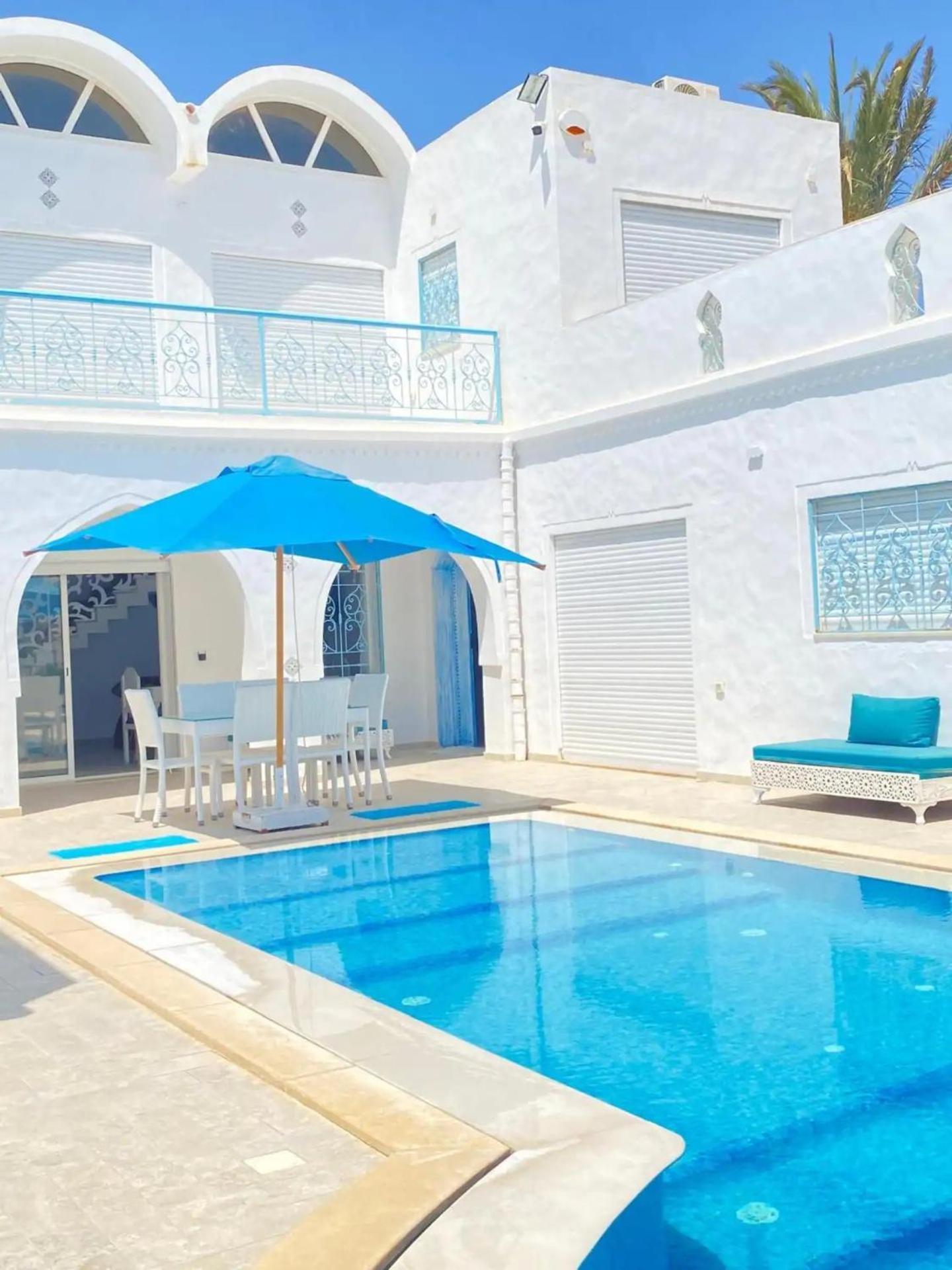 Villa La Palmeraie D'Arkou, Grande Piscine Bagian luar foto
